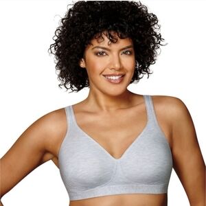Playtex NWT 18 hrs Cotton Stretch Grey Heather, Bra 474C, Brand New